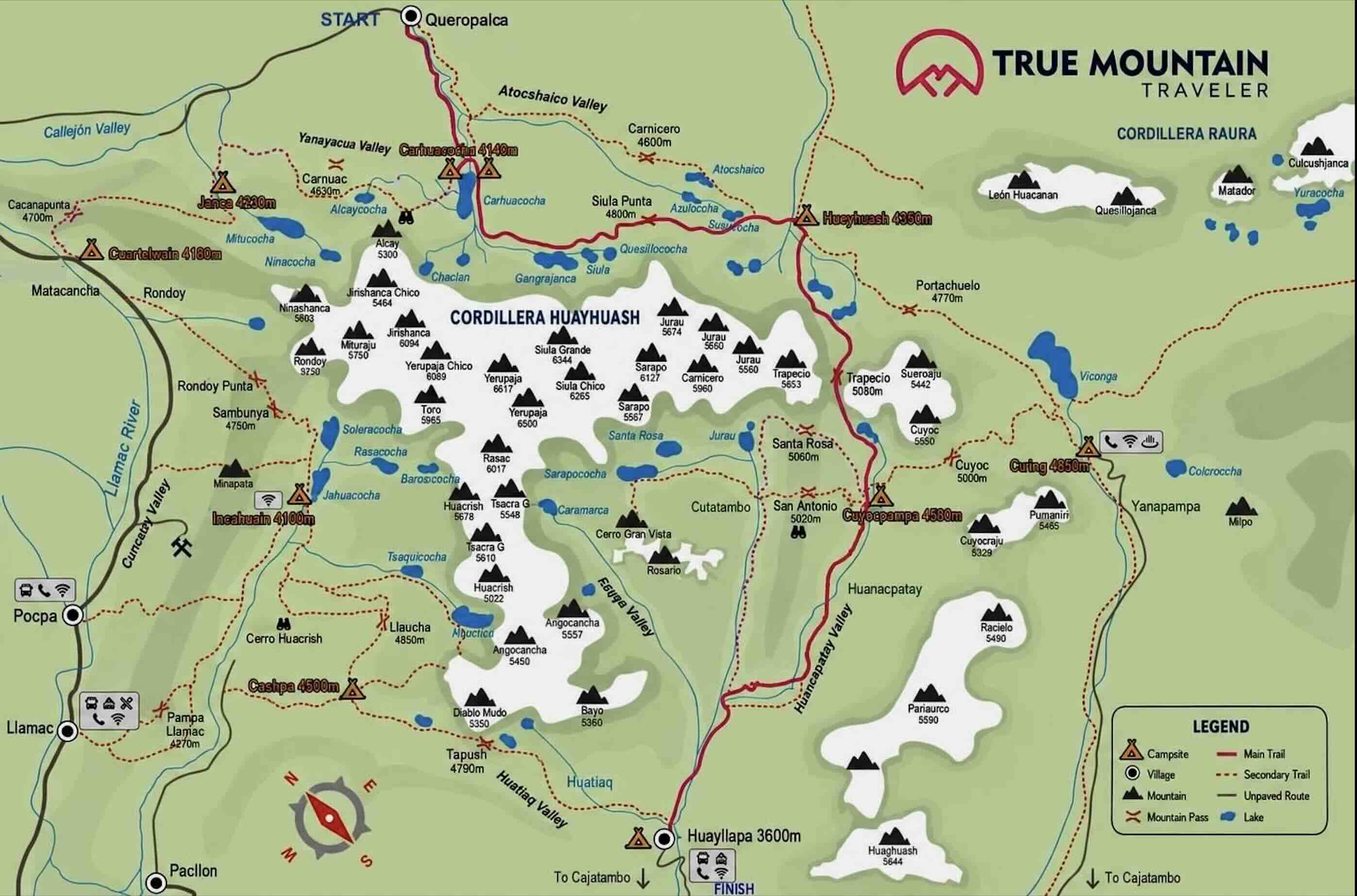 huayhuash peru trekking